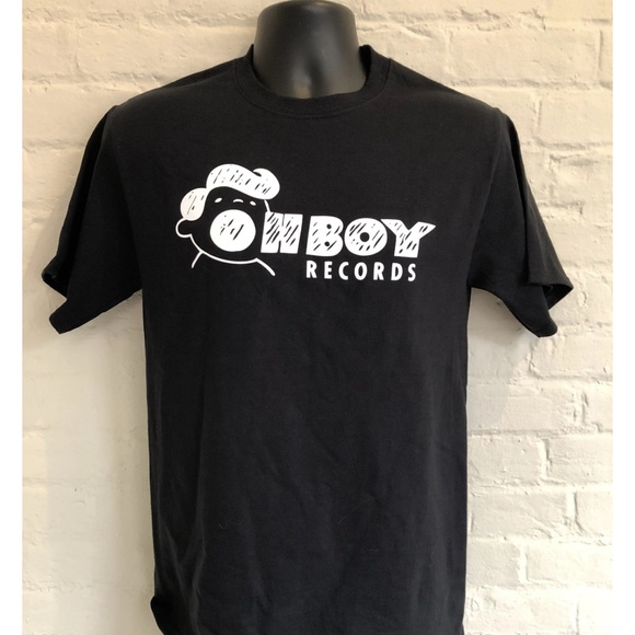 Oh Boy Records Black‎ T-Shirt sm - Picture 1 of 7